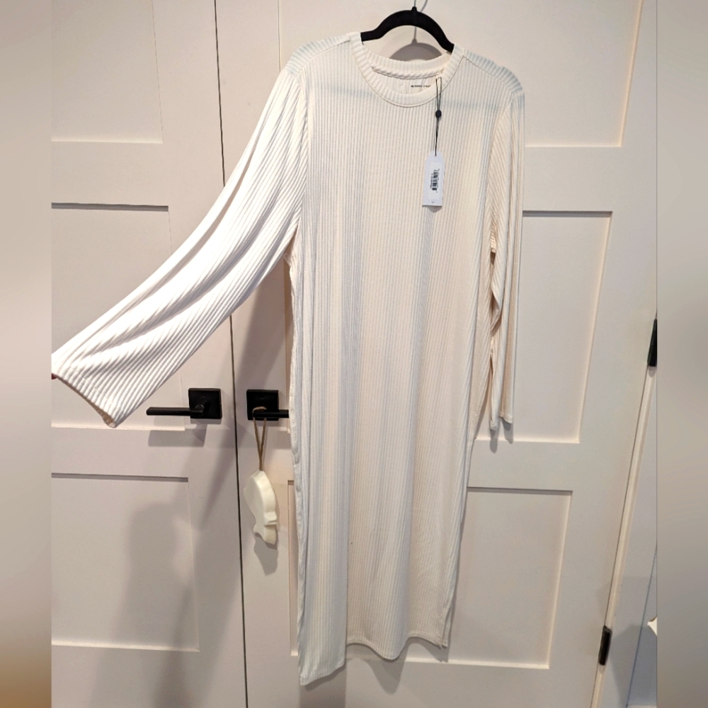 Universal Standard Lexi Long Sleeve Rib Maxi Dress - Vapor M_18/20